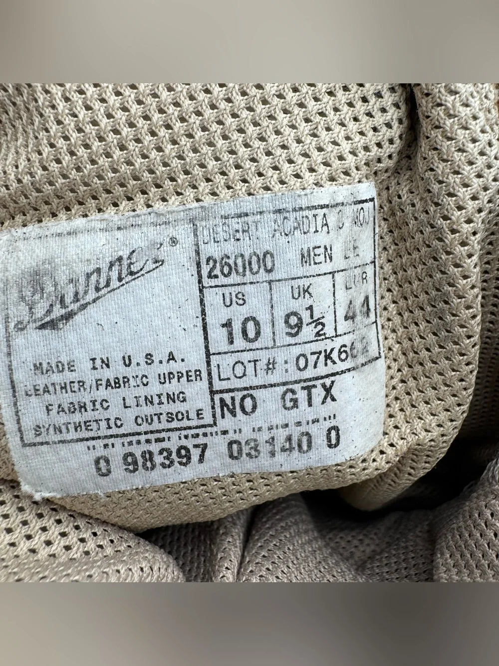 Danner 26000 Desert Acadia Mojave Military Combat Boots Men's 10 EE No GTX